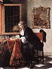 Man Writing a Letter by Gabriel Metsu